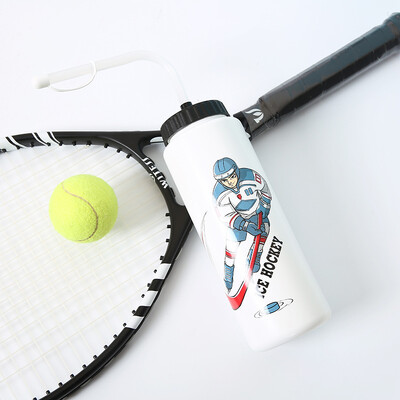 Besplatna boca vode za hokej na ledu od 1000 ml, prijenosna boca za lakros nogomet velikog kapaciteta, klasična sportska oprema s produženim vrhom