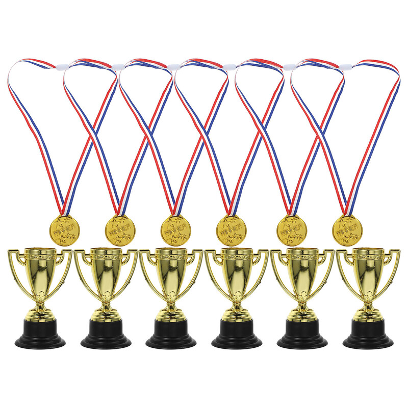 16 kom Mini Trofej Dječji Poklon Nagrade Nagrade Ukrasite Bejzbol nagrade Male medalje Dijete