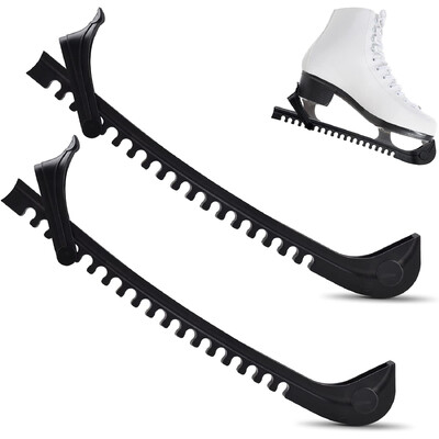 2 τμχ Μαλακό πλαστικό για χόκεϊ επί πάγου Figure Skate Blade Guard προστατευτικό για γυναίκες Ανδρικά Παιδικά Ρυθμιζόμενα αξεσουάρ για παγίδες