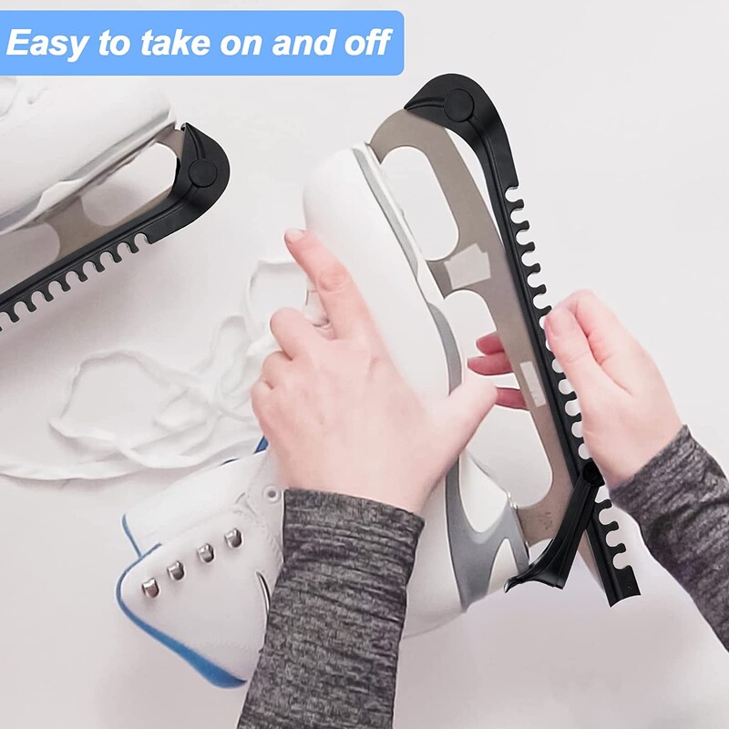 2 komada mekane plastike za hokej na ledu, klizaljke, štitnici za klizaljke, štitnici, za žene, muškarce, djecu, podesiva kopča, dodaci za klizaljke