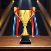 Metalni zlatni trofej Kup Nogometni trofeji Nagrada pobjednika Trofej sportskog natjecanja Košarkaški nogometni trofej Igračka za svečanu zabavu