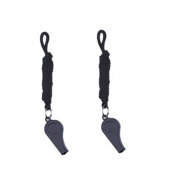 Υψηλής ποιότητας Black Whistle Παιχνίδι Διαιτητών Halter Whistle Σφυρίχτρα πεζοπορίας σε εξωτερικό χώρο ταξιδιού Κατάλληλο για αγώνες μπάσκετ βόλεϊ