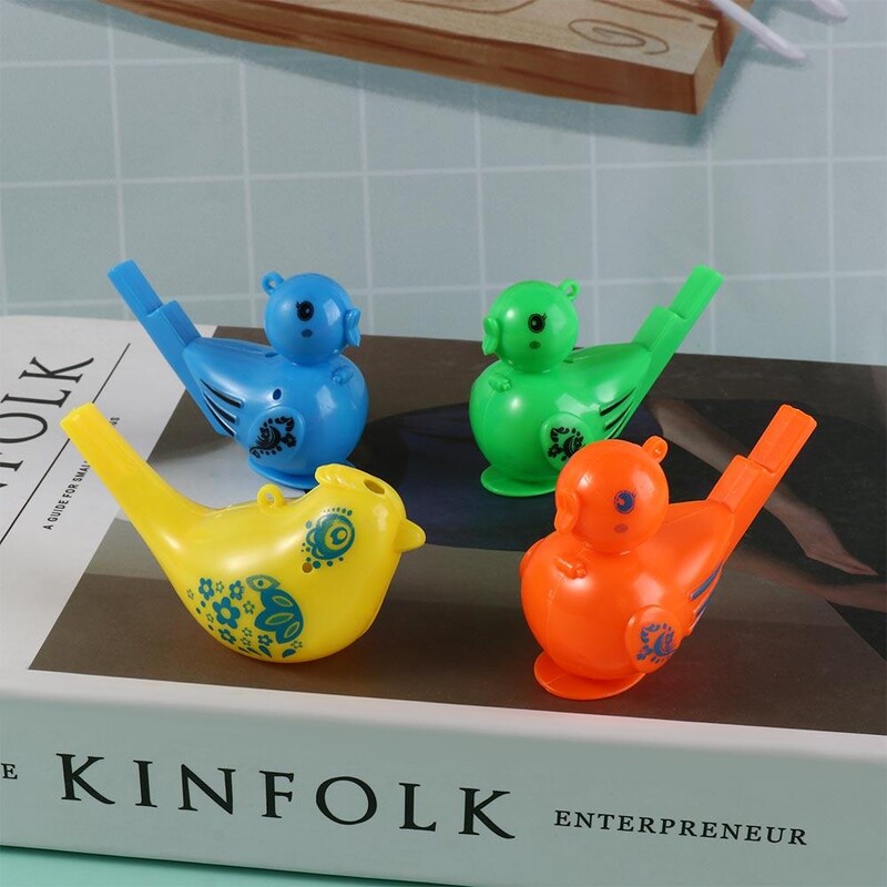 5 db gyerekjáték Vicces vízimadár síp színes rajzparti sípok műanyag újdonság zenés játék lányoknak fiúknak