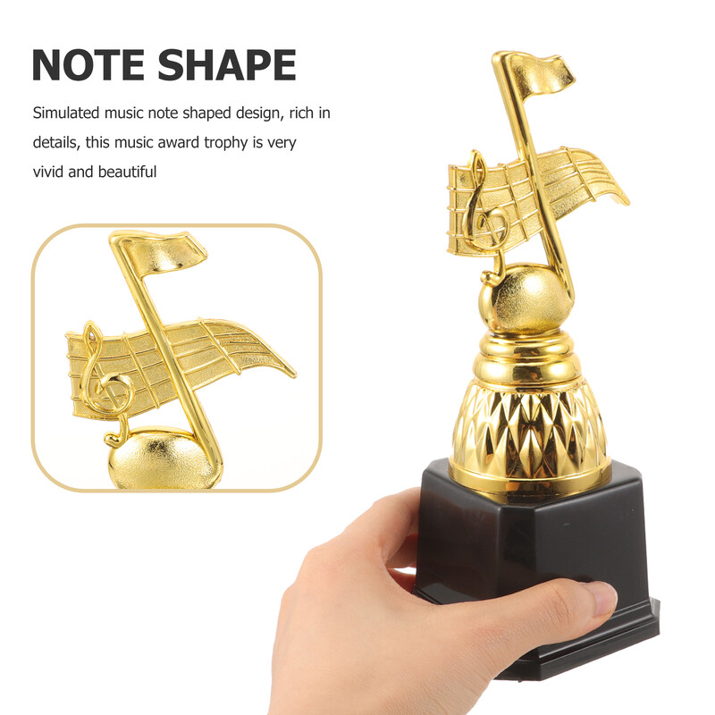 Hudobná súťaž Trofej Cup Note Craft Piano Dekorácia Unikátny pohár v tvare hudobnej noty pre súťaž a dekoráciu