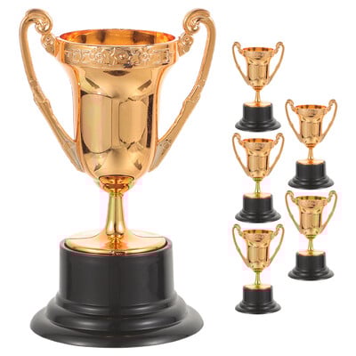 Trofejni ukrasi od 6 komada Mini dječja igračka Ukrasite zabavu u zlatnom i srebrnom malom djetetu