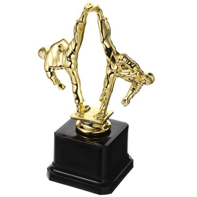 Taekwondo Trophy Decor Μαζική παιδική έπαθλα Επάγγελμα πάρτι Τελετή διαγωνισμού Κύπελλο Πλαστική πολεμική κίνηση Παιδικό ποδόσφαιρο