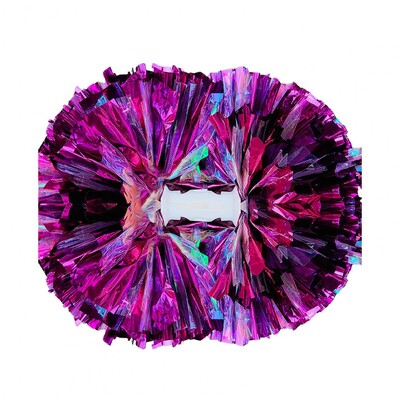 Divgalvu Metāla Pom Poms Karsējmeiteņu ziedu bumba ar rokturi Komandas sporta gara ballīte bērniem Pieaugušie Uzmundrināt