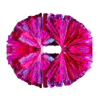 Divgalvu Metāla Pom Poms Karsējmeiteņu ziedu bumba ar rokturi Komandas sporta gara ballīte bērniem Pieaugušie Uzmundrināt