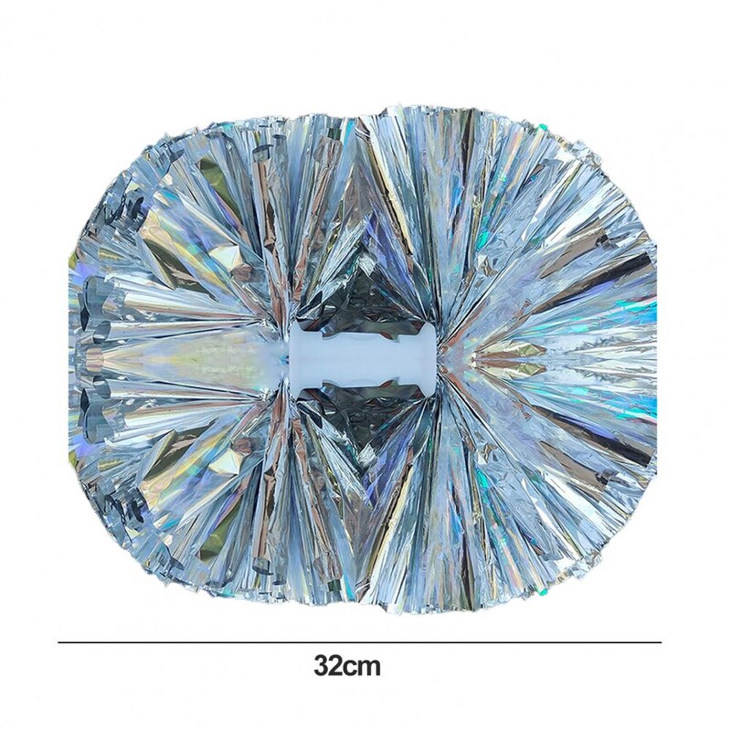 Divgalvu Metāla Pom Poms Karsējmeiteņu ziedu bumba ar rokturi Komandas sporta gara ballīte bērniem Pieaugušie Uzmundrināt