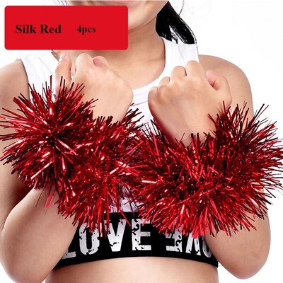 Karsējmeiteņu plaukstas puķu plastmasas rokturis karsējmeiteņu pomponi piemērot bērniem deju priekšnesumu sporta spēļu klubu sporta piederumi