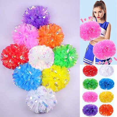 25cm Game Pompoms Υψηλής ποιότητας 9 Χρώματα Cheerleading Cheerleading Εφαρμόστε για χορό Αθλητικά Cheerleading