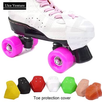 Skates Roller Anti-friction Feet Toe Cap Guard Δερμάτινο κάλυμμα πατινάζ για προπόνηση σε εξωτερικούς χώρους Πορτοκαλί