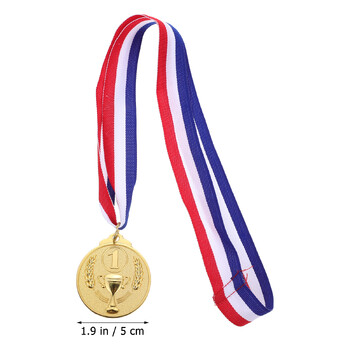 3 τεμ. The Medal Sports Trophies Νικητής Μετάλλια Τρόπαιο Πρώτη θέση Με Μεταλλικό Βραβείο Κορδέλας Ασημένιο