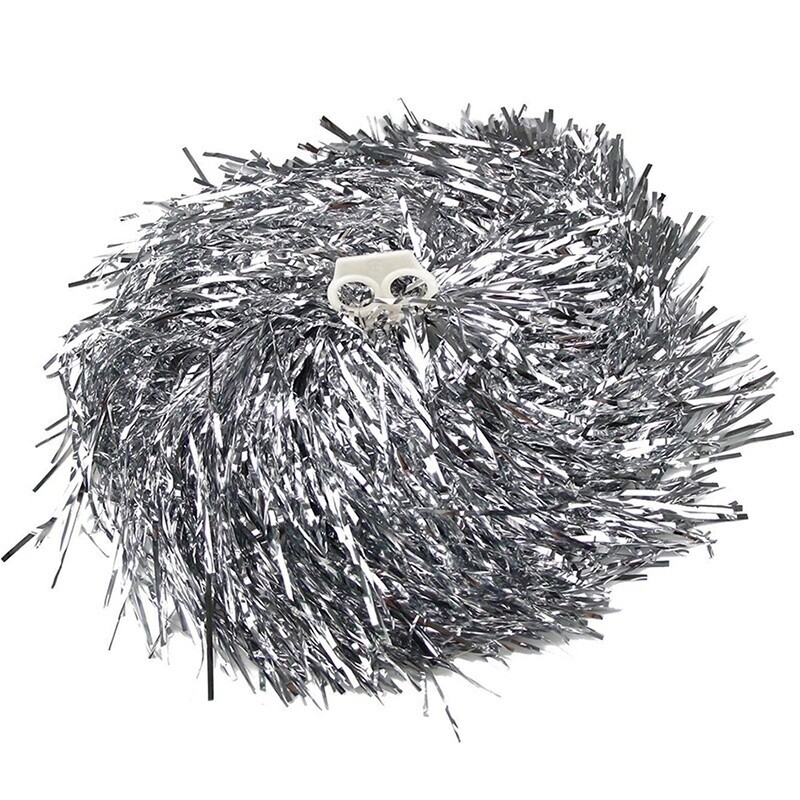 1 pc Metālisks karsējmeiteņu karsējmeiteņu deju ballīte komandas spēle Sporta pomponi dekoratoru kluba sporta piegādes karsējmeitene