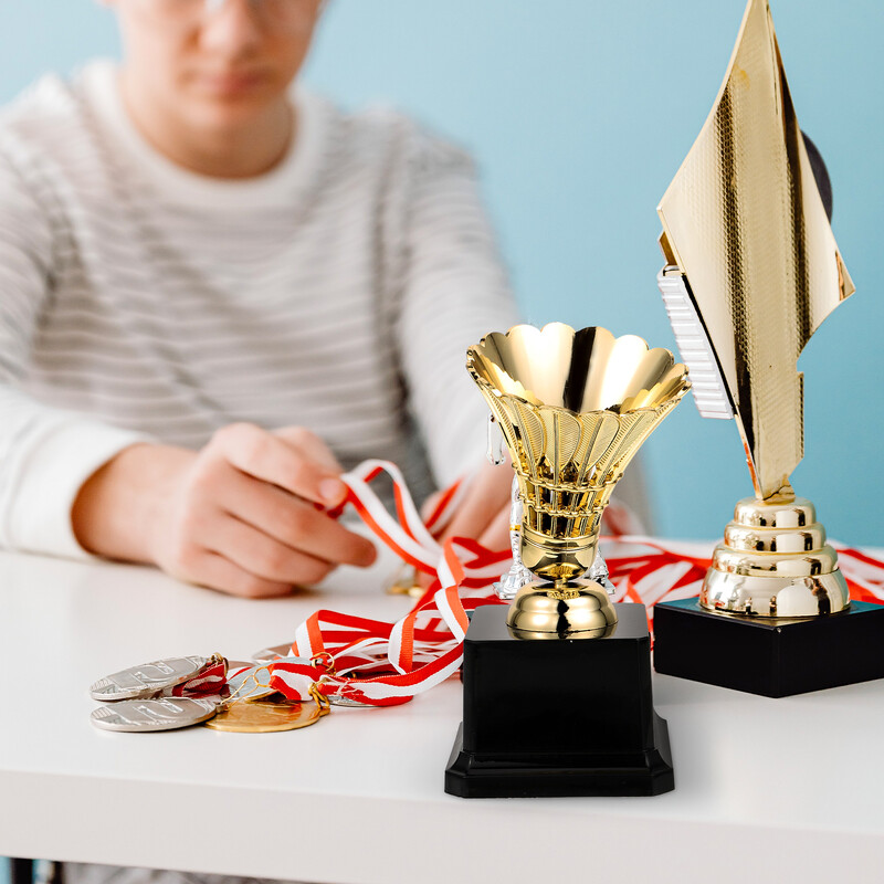 Ocenenie Trofej Dekorácia Remeselné Suveníry Model pre šampióna Badminton Medaila Deti Materská škola Súťaž Oslavy Trofeje