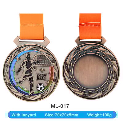 Σχολικός αθλητισμός Διαγωνισμός ποδοσφαίρου Μετάλλια Παιχνίδια Έπαθλα Χρυσά Ασημένια Χάλκινα Μετάλλια Τρόπαιο Αναμνηστικό Μετάλλιο για Δώρο Αναμνηστικών
