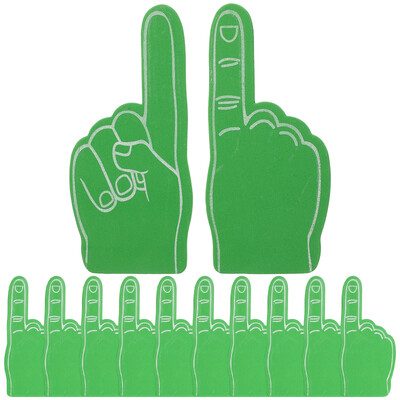 12 db Cheer Foam Finger Harisnya cuccok Cheerleading Foam Finger Foci Favor Cheer Foams Ujj Gyerekjáték