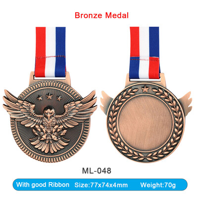 Μετάλλιο Metal Eagle για οποιονδήποτε διαγωνισμό Χρυσό ασημένιο βραβείο χαλκού Κενά μετάλλια Eagle Medalion Νικητής Ανταμοιβή Ενθαρρύνετε το δώρο σήμα