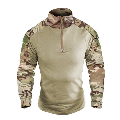 Airsoft Paintball Multicam CP crna kamuflažna pamučna taktička majica muška vojna borbena majica lovačka odjeća