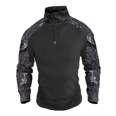 Airsoft Paintball Multicam CP crna kamuflažna pamučna taktička majica muška vojna borbena majica lovačka odjeća