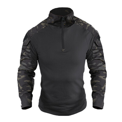 Airsoft Paintball Multicam CP crna kamuflažna pamučna taktička majica muška vojna borbena majica lovačka odjeća