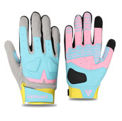 Motociklističke rukavice s dugim prstima za muškarce i žene s blokiranim bojama protiv sudara na zalihama s blokiranim bojama