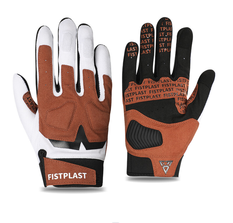 Motociklističke rukavice s dugim prstima za muškarce i žene s blokiranim bojama protiv sudara na zalihama s blokiranim bojama