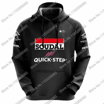 Belgium Soudal Quick Step 2024 Team Hoodie Ανδρικά μπλουζάκια casual Φούτερ χειμώνα με κουκούλα Ποδηλατικά ρούχα Hoody Streetwear Αθλητικά ρούχα