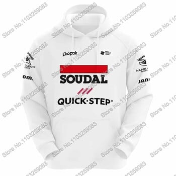 Belgium Soudal Quick Step 2024 Team Hoodie Ανδρικά μπλουζάκια casual Φούτερ χειμώνα με κουκούλα Ποδηλατικά ρούχα Hoody Streetwear Αθλητικά ρούχα