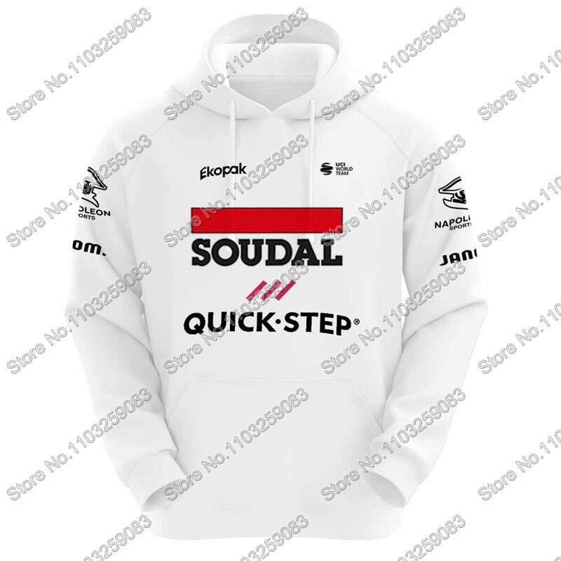 Belgium Soudal Quick Step 2024 Team Hanorac Bărbați Ocazional Hanorac Hanorace de iarnă Îmbrăcăminte pentru ciclism Hanoră Streetwear Îmbrăcăminte sport