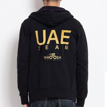 Ανδρικά γυναικεία κουκούλα μόδας 2024 UAE TEAM Quick Dry Gold Hoodies Άνοιξη casual μαύρο φούτερ Αθλητικά ρούχα