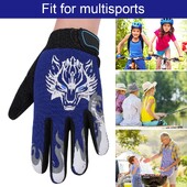 Χειμερινό ψάρεμα Breathable ιππασία Αντιολισθητικά Παιδικά γάντια ποδηλασίας Παιδικά αθλητικά γάντια Full Finger Bike Gloves