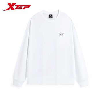 Xtep Pullover Hoodie για άνδρες και γυναίκες 2024 Φθινοπωρινό Άνετο Απαλό Φούτερ Leisure Athletic Outdoor Tops 876327930169