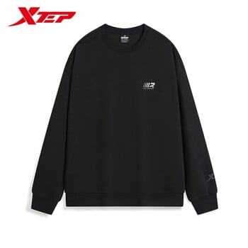 Xtep Pullover Hoodie για άνδρες και γυναίκες 2024 Φθινοπωρινό Άνετο Απαλό Φούτερ Leisure Athletic Outdoor Tops 876327930169