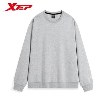 Xtep Pullover Hoodie για άνδρες και γυναίκες 2024 Φθινοπωρινό Άνετο Απαλό Φούτερ Leisure Athletic Outdoor Tops 876327930169