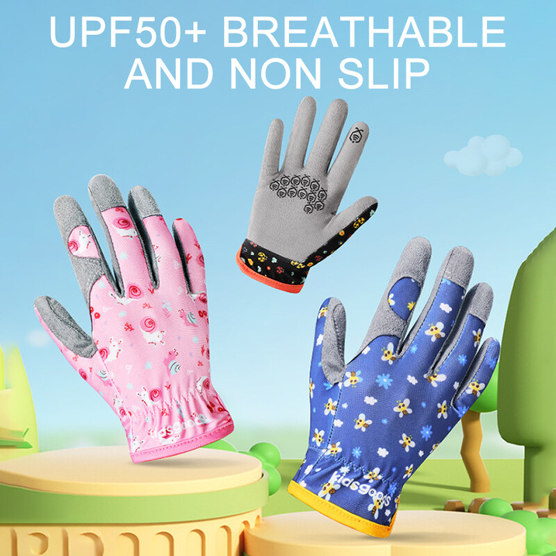 Dječje biciklističke rukavice, otporne na habanje, prozračne, otporne na rezanje, dječji bicikl na otvorenom, vrtlarstvo, zaštitne rukavice za trčanje