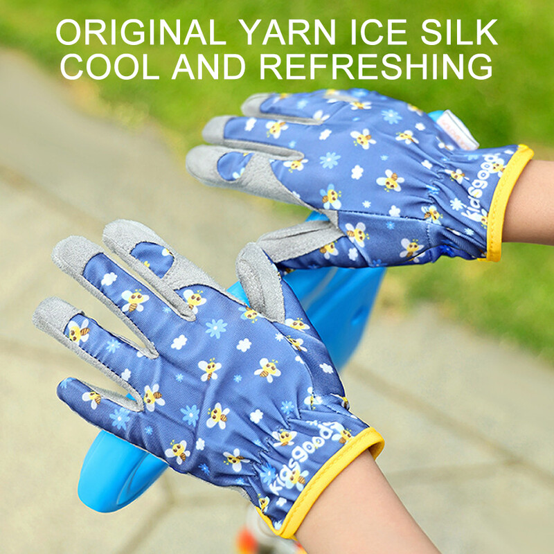 Dječje biciklističke rukavice, otporne na habanje, prozračne, otporne na rezanje, dječji bicikl na otvorenom, vrtlarstvo, zaštitne rukavice za trčanje