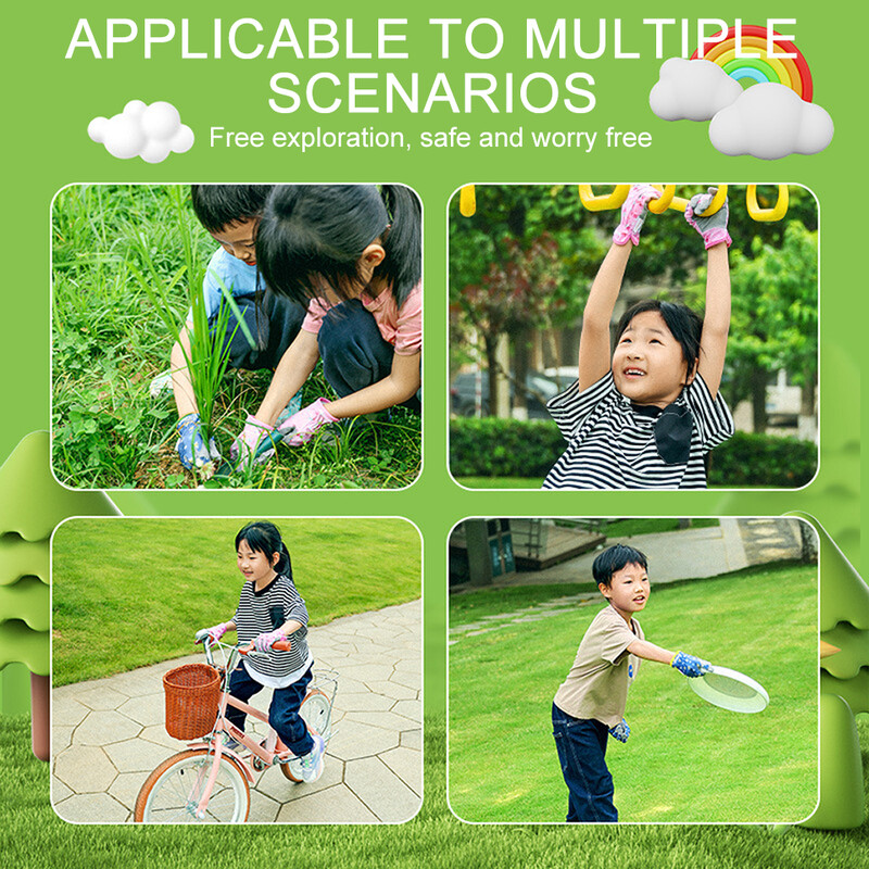 Dječje biciklističke rukavice, otporne na habanje, prozračne, otporne na rezanje, dječji bicikl na otvorenom, vrtlarstvo, zaštitne rukavice za trčanje