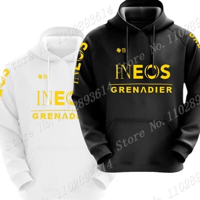 Golden Ineos Grenadier 2023 Team Hoodie Muški Ležerni Sweatshirt Jesen Zima Hoodies Biciklistička Odjeća Hoody Streetwear Sportska odjeća