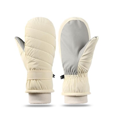 1 par zimskih ženskih toplih rukavica Termalne tople skijaške rukavice Mekane udobne zaštitne navlake za ruke za skijaške sportove na otvorenom