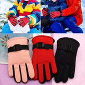 Χειμερινά Παιδικά Γάντια Σκι Snowboard Nylon Αντιολισθητικά Παιδικά Αγόρια και Κορίτσια Αδιάβροχα Γάντια ιππασίας Warm Fleece Snow