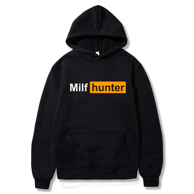 Muški puloveri s kapuljačom Milf Hunter Print Fleece Ležerne majice Sportska odjeća Ženska hip hop ulična odjeća Džemperi za vježbanje