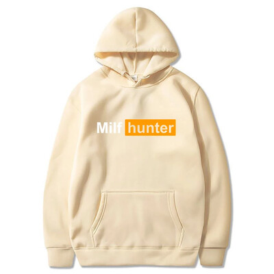Muški puloveri s kapuljačom Milf Hunter Print Fleece Ležerne majice Sportska odjeća Ženska hip hop ulična odjeća Džemperi za vježbanje
