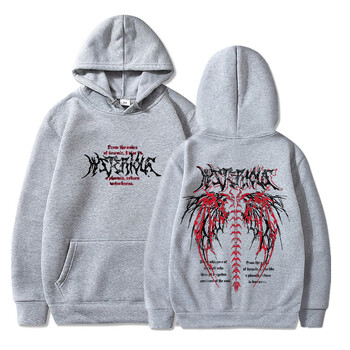 Y2K Anime Hoodie Phoenix Nirvana Rebirth Vintage Φούτερ ανδρική Hip Hoodies μακρυμάνικο υπερμεγέθη Harajuku γοτθικό πουλόβερ