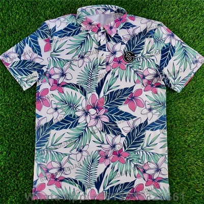 Vasaras ikdienas apdrukas T-krekli Golfa apģērbs Vīriešu ar īsām piedurknēm golfa polo krekli Modes Atloks Badmintons Futbols Sporta Apģērbs