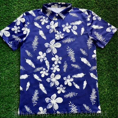 Vasaras ikdienas apdrukas T-krekli Golfa apģērbs Vīriešu ar īsām piedurknēm golfa polo krekli Modes Atloks Badmintons Futbols Sporta Apģērbs