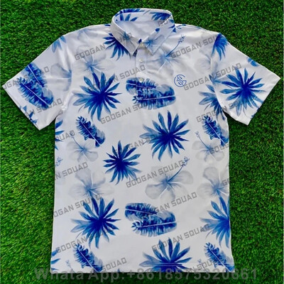 Vasaras ikdienas apdrukas T-krekli Golfa apģērbs Vīriešu ar īsām piedurknēm golfa polo krekli Modes Atloks Badmintons Futbols Sporta Apģērbs