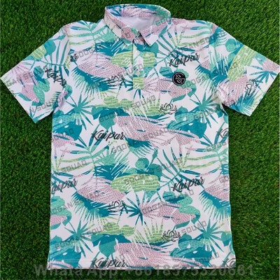 Vasaras ikdienas apdrukas T-krekli Golfa apģērbs Vīriešu ar īsām piedurknēm golfa polo krekli Modes Atloks Badmintons Futbols Sporta Apģērbs