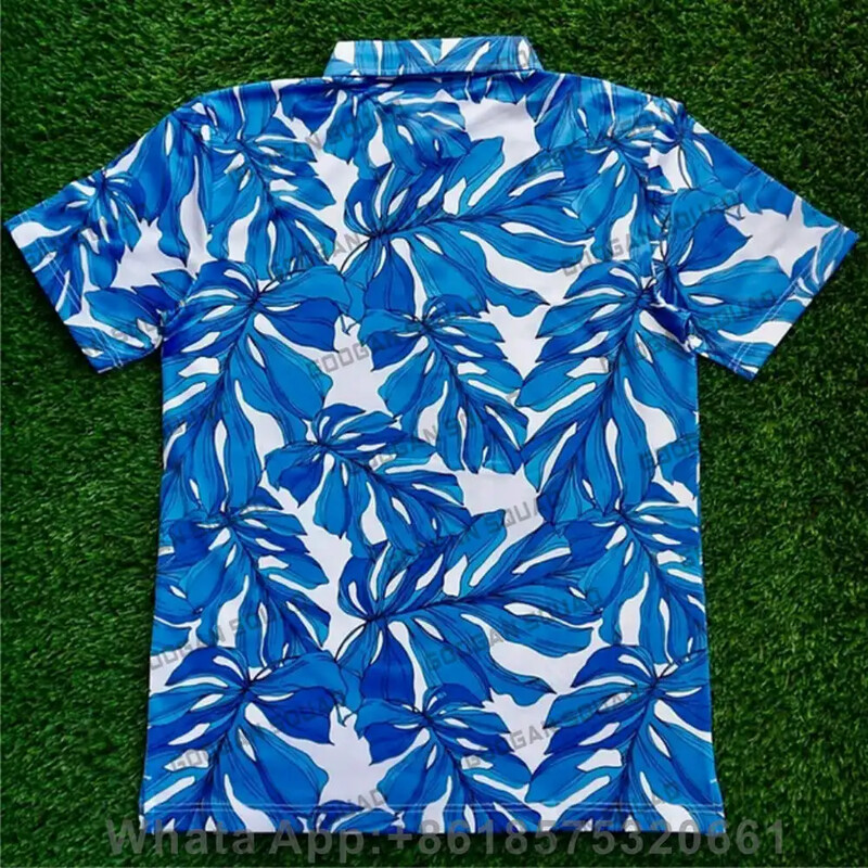 Vasaras ikdienas apdrukas T-krekli Golfa apģērbs Vīriešu ar īsām piedurknēm golfa polo krekli Modes Atloks Badmintons Futbols Sporta Apģērbs