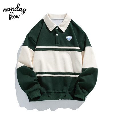 Monday Flow Jesen i proljeće Muška golf odjeća Pamuk Muška golf majica s kratkim rukavima Golf odjeća Sportovi na otvorenom Golf majice s kapuljačom